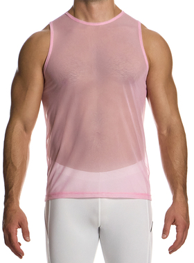 MODUS VIVENDI 透视无袖背心 柔软舒适透气网纱修身性感 02532