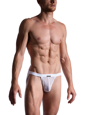 MANSTORE 立体囊袋性感柔软透视网眼透气男士双丁内裤2-11810