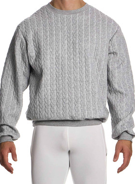 MODUS VIVENDI 编织复古运动男士卫衣 修身经典柔软透气 33551