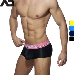 吊环分仓囊袋透气网眼运动男士 现货 Addicted AD923 平角内裤
