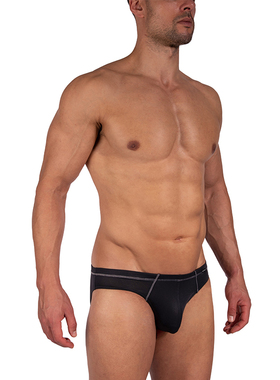 OLAF BENZ 立体囊袋透气舒适弹力网眼低腰男士三角内裤  1-09472