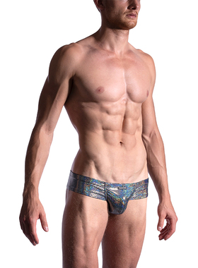 MANSTORE 立体囊袋低腰性感柔软奢华闪耀男士三角内裤2-11831