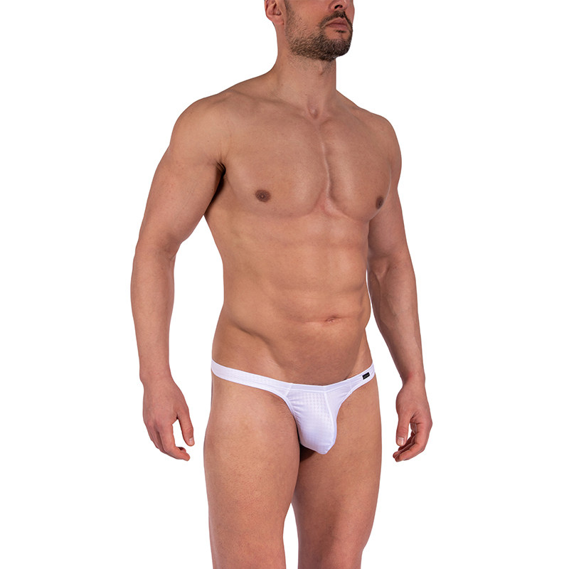 OLAFBENZ千鸟格纹低腰丁字内裤