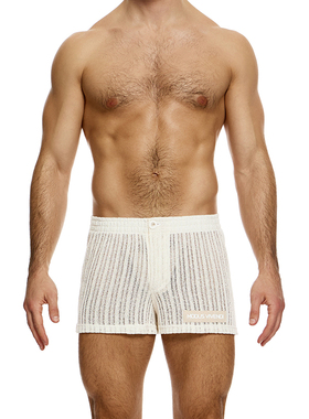 MODUS VIVENDI 立体囊袋复古编织柔软性感低腰男士平角内裤07421