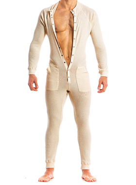 MODUS VIVENDI 修身性感时尚舒适弹力罗纹棉男士连体睡衣 15882