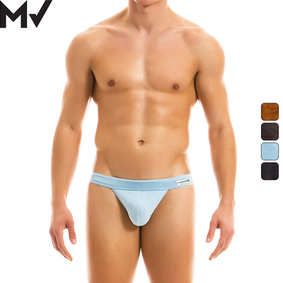 MV高叉仿麂皮男士三角内裤