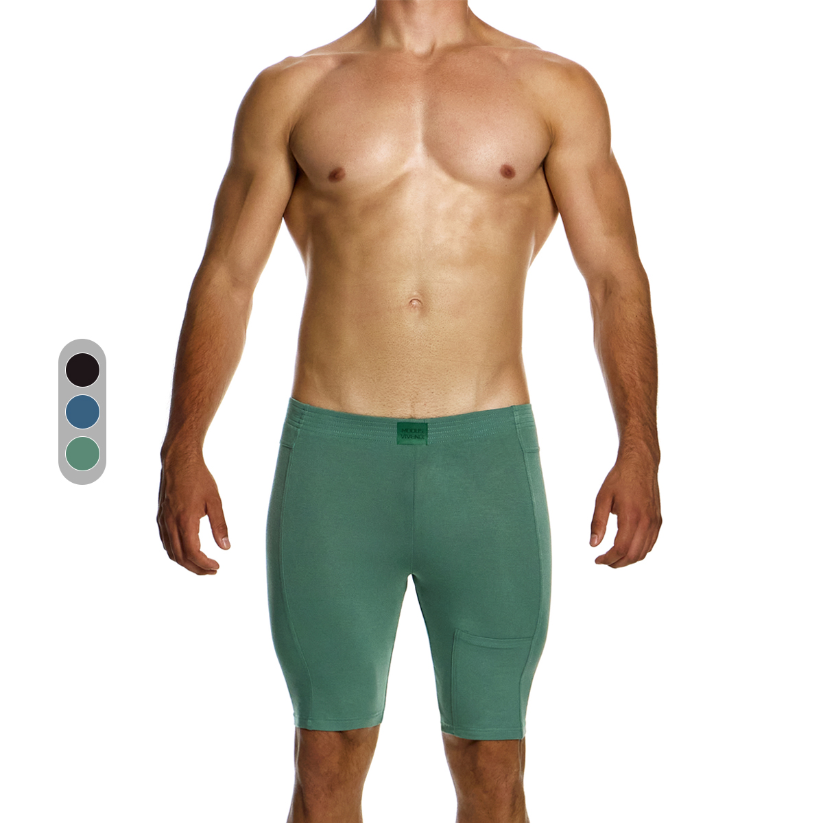 MV复古竹纤维柔软性感平角内裤