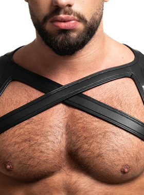 SPARTAS HARNESS 仿皮野狼性感弹力交叉派对运动男士肩带 ICARO