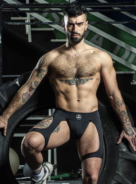 SPARTAS HARNESS 立体囊袋绑腿男士双丁内裤 低腰性感撞色SNAX