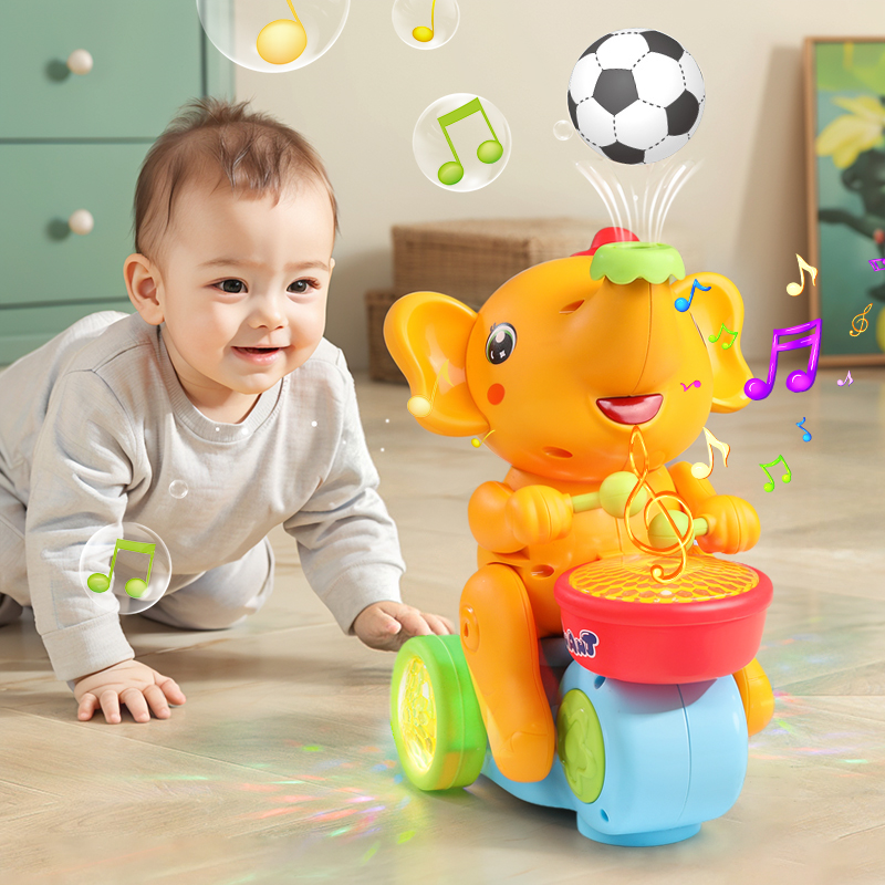 【专注力训练】打鼓吹球小象玩具