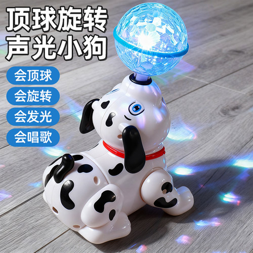 【顶球旋转】特技跳舞小狗
