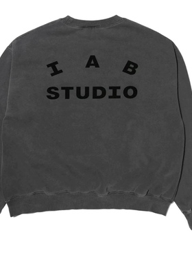 IAB STUDIO加绒男女通用高品质秋冬卫衣长袖套头外套情侣