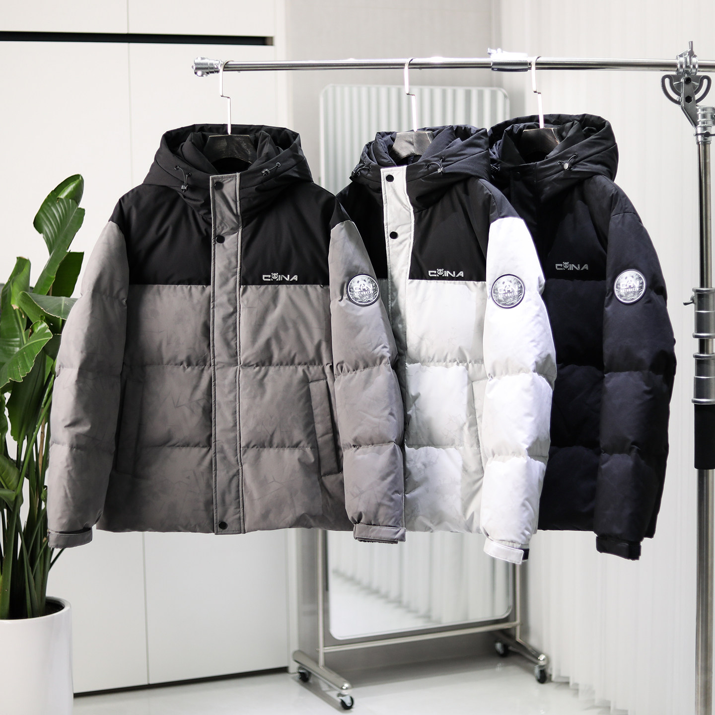 都市户外！防风防泼水！冬季男士暗纹迷彩90绒御寒保暖连帽羽绒服,男装,羽绒服,淘宝优惠券,粉丝福利购,淘宝优惠卷