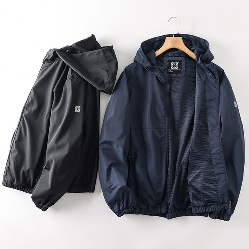 科技三防轻薄款连帽透气运动夹克