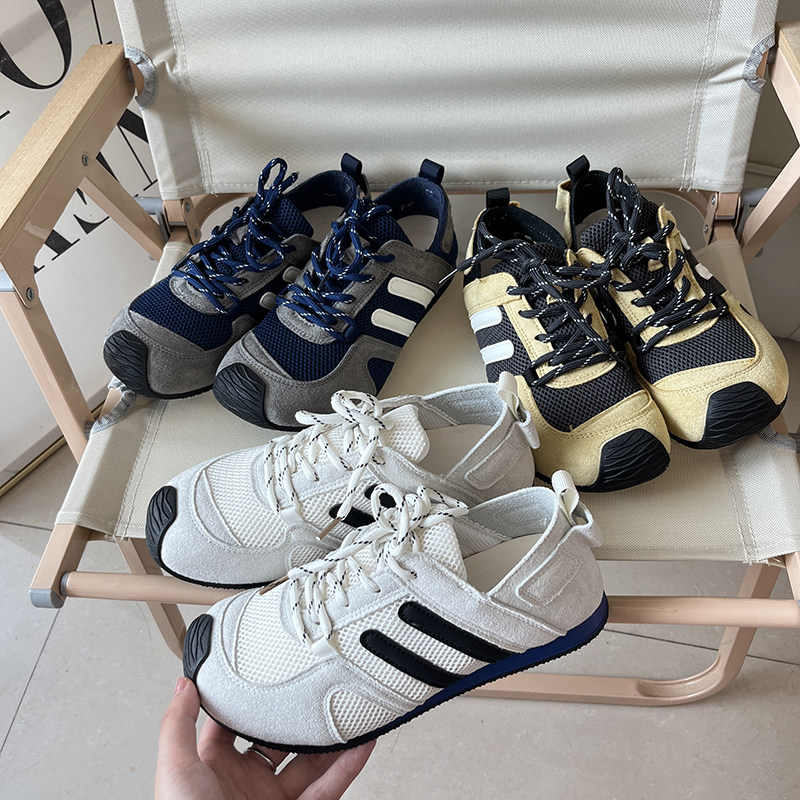 户外德训鞋！超纤皮+透气网面拼接！女夏季潮流撞色阿甘鞋休闲鞋,女鞋,时尚休闲鞋,淘宝优惠券,粉丝福利购,淘宝优惠卷