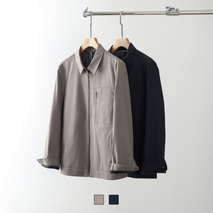 厅局行政风！透气防泼水！抗皱有型！秋季男翻领商务休闲夹克外套