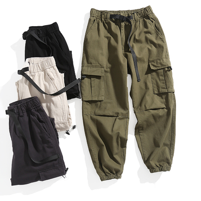 美式多口袋jogger工装束脚休闲裤