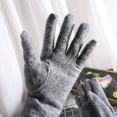 户外防寒保暖可触屏五指手套 情侣款 温暖羊毛 2020秋冬新品