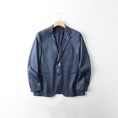 男士 商场撤柜 新款 春季 通勤百搭商务休闲西服外套 色织格纹线条