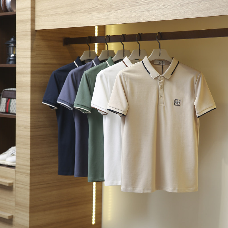 高端polo衫！舒爽珠地棉！凉感透气！夏季男时尚刺绣休闲短袖T恤,男装,T恤,淘宝优惠券,粉丝福利购,淘宝优惠卷