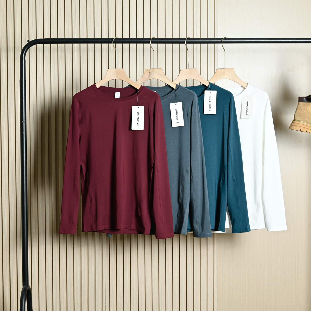 春夏吸湿排汗透气速干长袖打底衫