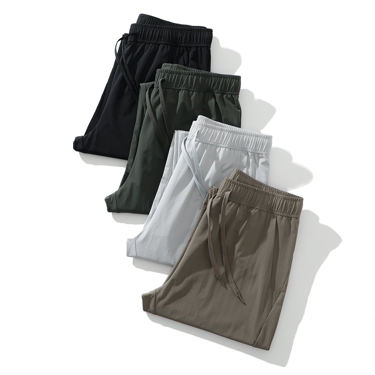 凉感舒适网眼速干透气直筒休闲裤