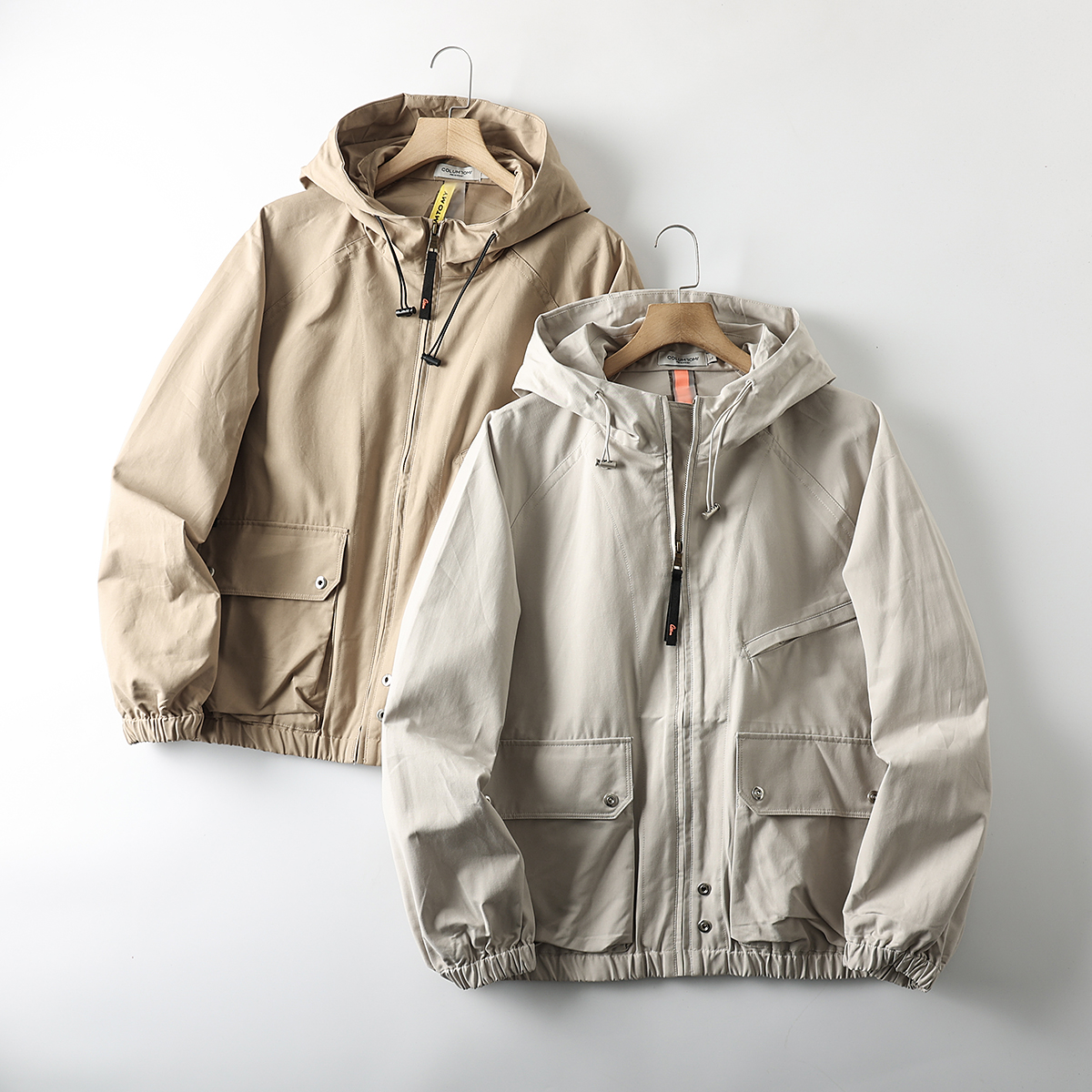 机能多口袋轻工装宽松微廓夹克男