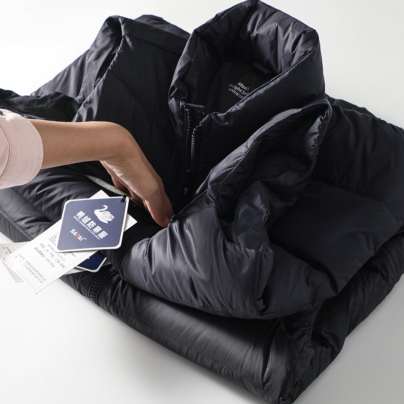 蓬松保暖防风立领90绒羽绒马甲冬