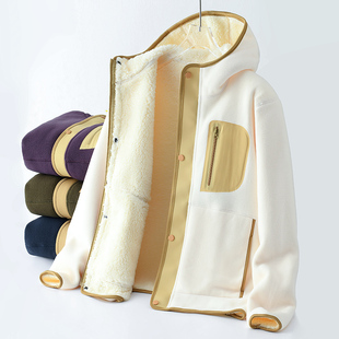 可抗严寒！加厚摇粒绒内里！持久锁温！秋冬男女款连帽保暖抓绒衣