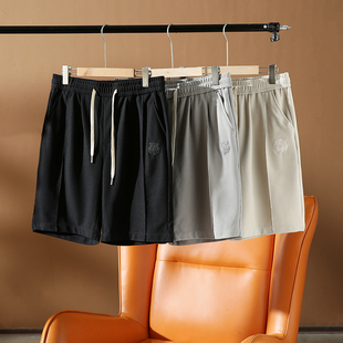 短裤 出色性价比 男运动休闲五分裤 立体虎头刺绣夏季 细腻华夫格