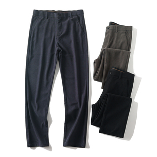 灯芯条绒!加厚防风!保暖有型!秋冬新款男士商务通勤直筒休闲裤