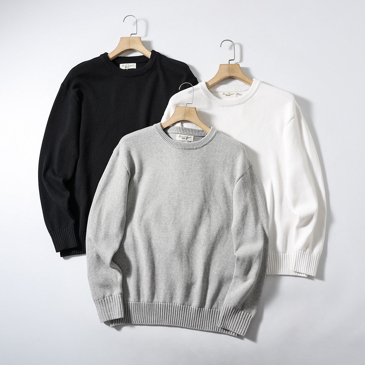 复古麻花编织！保暖有型！秋冬男士圆领加厚全棉长袖针织衫毛衣潮