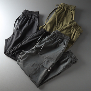 松紧腰立体多口袋束口休闲裤 男士 潮 jogger慢跑裤 户外机能工装
