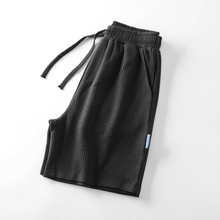 夏季 舒适透气 男士 休闲五分裤 高支细腻针织面料 短裤 立体廓形