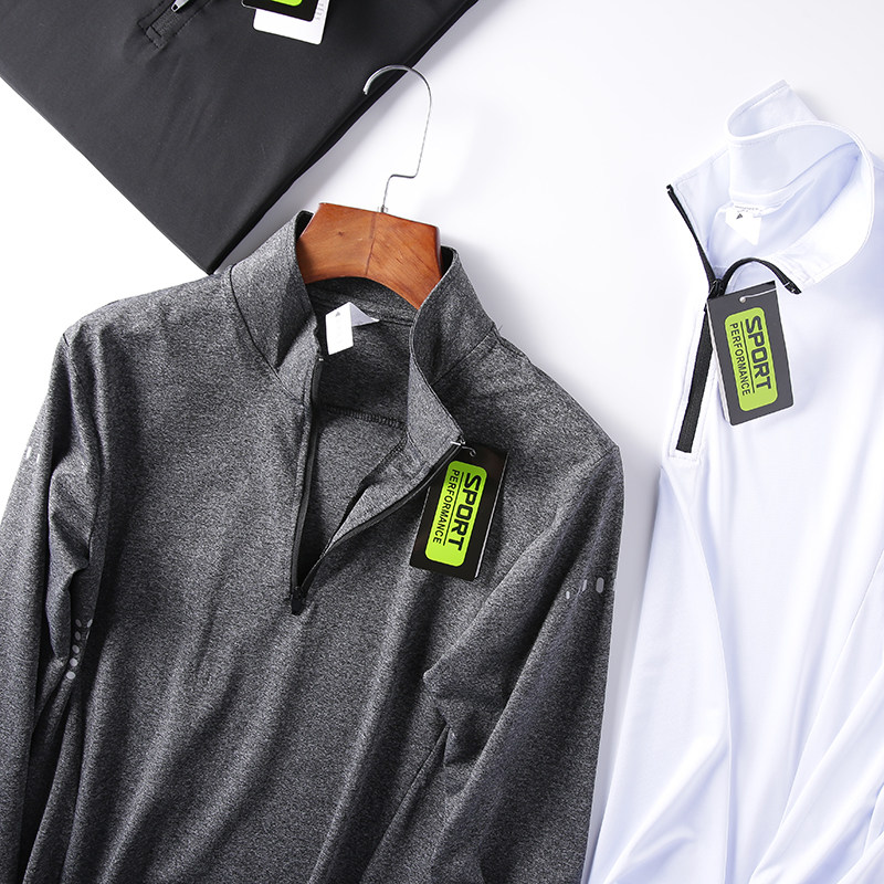 好穿大弹力！RUN跑步系列！夏季快干立领半拉链户外骑行健身T恤衫,男装,T恤,淘宝优惠券,粉丝福利购,淘宝优惠卷