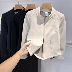 LU系风 双拉链小蛮腰外套夹克女 全新升级秋冬石墨烯发热保暖修身