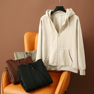 重磅复合一体绒！蓄热保暖！柔软抗起球！秋冬男纯色连帽加厚卫衣