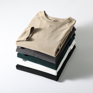 圆领长袖 科技自发热双面德绒 秋冬男士 温暖亲肤 T恤 高弹舒适