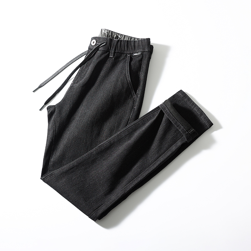 复古酵素水洗弹力舒适加厚牛仔裤