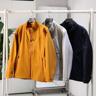 男户外立领运动休闲夹克外套 3D立裁 机能软壳夹克 防风防泼水