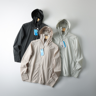 男女款 大帽檐防晒衣 UPF50 防泼水 连帽冰丝皮肤衣 冰爽透气