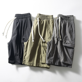 夏季 轻量化速干透气 男士 机能休闲五分裤 户外多口袋工装 短裤 裤