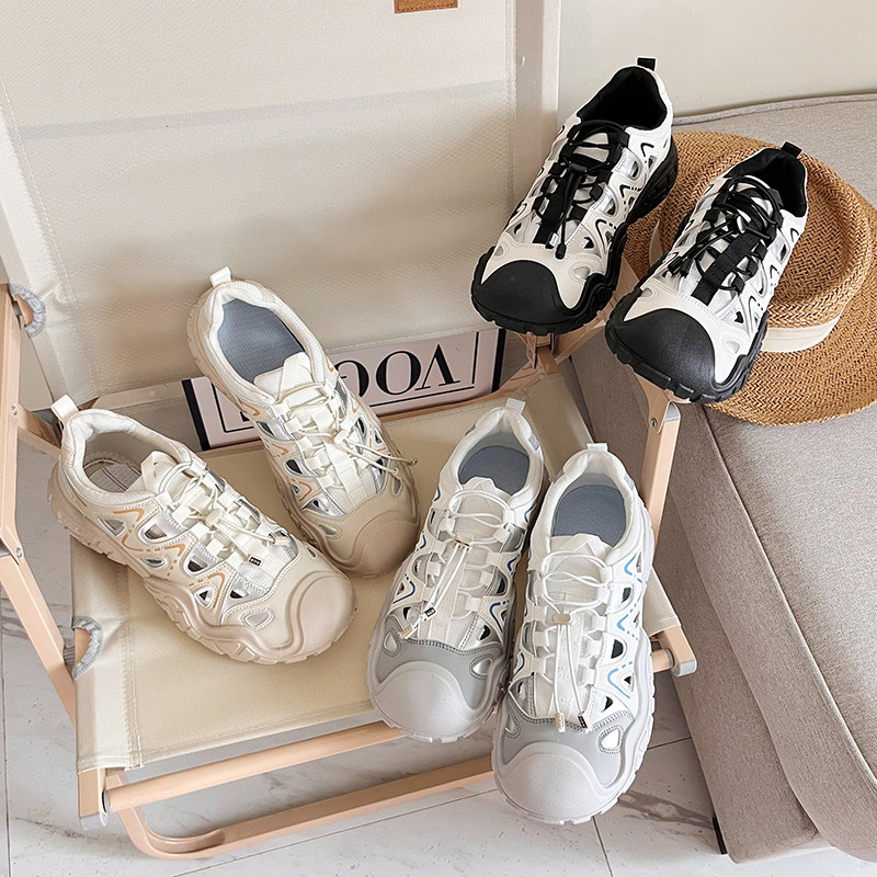 镂空网面运动凉鞋！防滑耐磨厚底！男款大头丑萌登山运动鞋休闲鞋,流行男鞋,时尚休闲鞋,淘宝优惠券,粉丝福利购,淘宝优惠卷