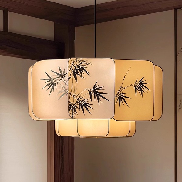 宋式美学客厅吊灯现代简约大气