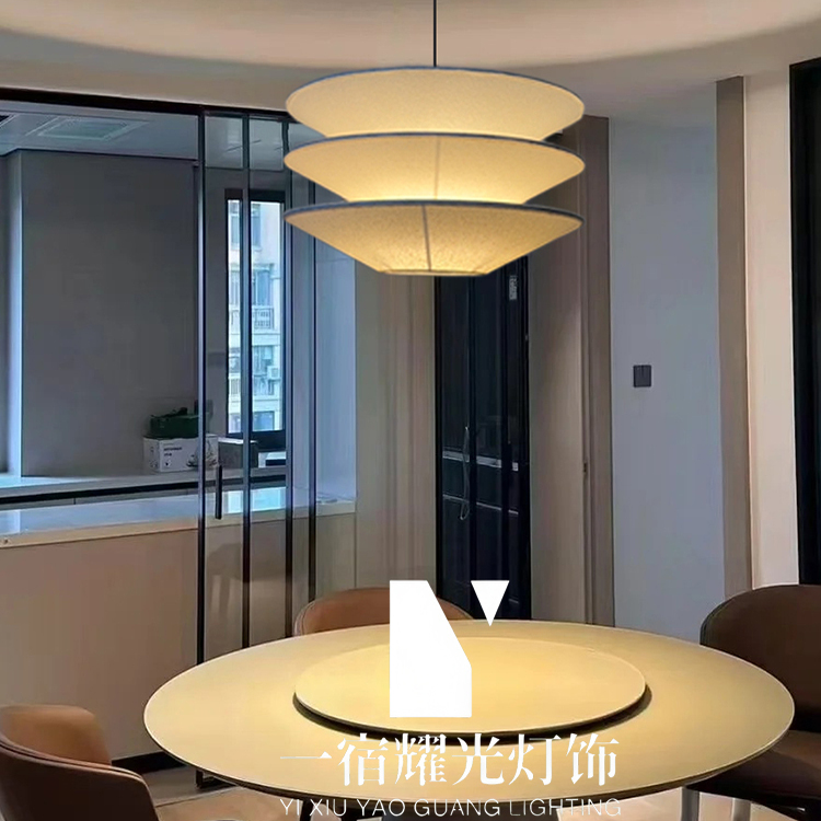 餐厅吊灯日式侘寂风火锅店咖啡厅民宿中古奶油风新中式客厅书房灯