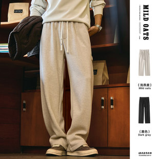 运动长裤 470g重磅加绒直筒休闲裤 宽松加厚保暖卫裤 新款 男2025冬季