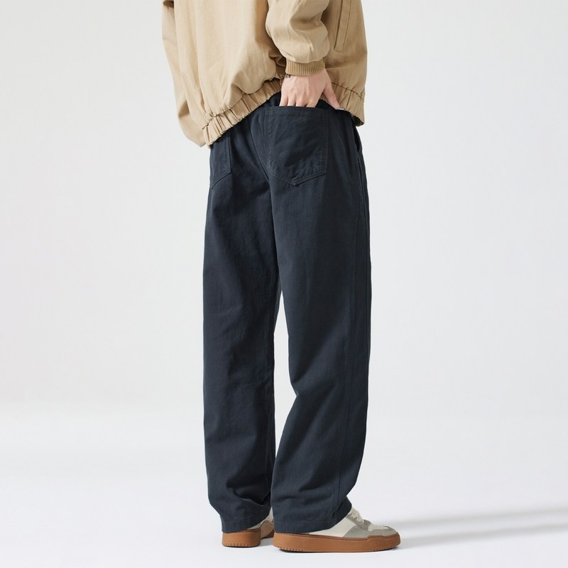 Kuvine春季2026新款美式复古工装裤男款春秋款宽松直筒阔腿休闲裤