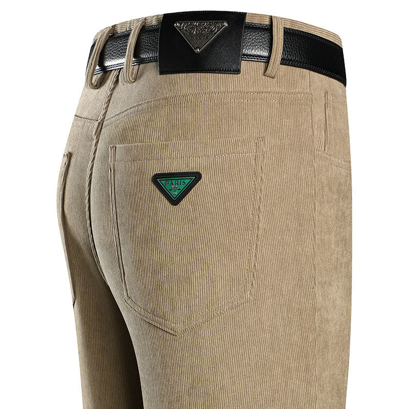 男士休闲裤男裤子春秋冬季中年爸爸装灯芯绒长裤款衬衫搭配polo衫