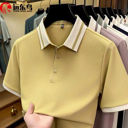 夏季短袖商务休闲锦氨面料polo