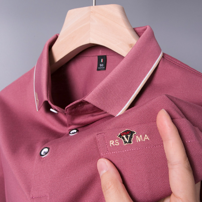 男士t恤短袖中年爸爸高端Polo口